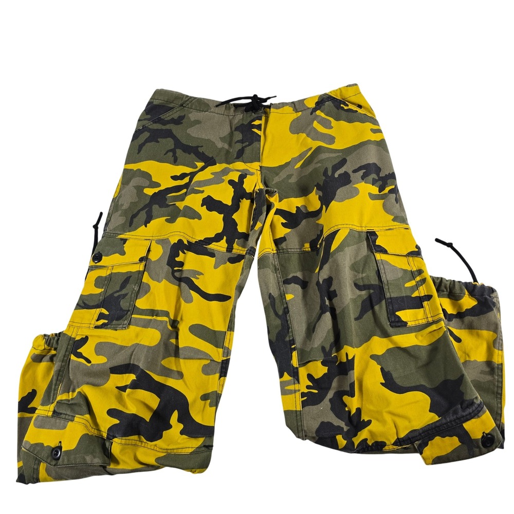 Rothco Yellow Stinger Camo BDU Cargo Pant Men Medium Tactical Streetwear Utility
